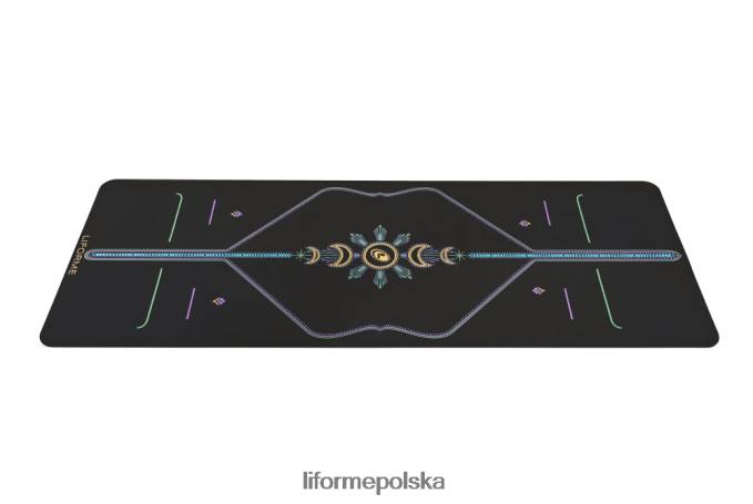 Liforme czarny podróżna mata do jogi z kosmicznym księżycem maty do jogi ZRB00R45 - Image 4