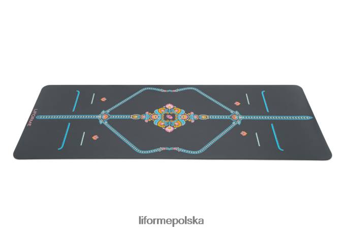 Liforme szary/kwiatowy uważna mata do jogi w ogrodzie maty do jogi ZRB00R15 - Image 2