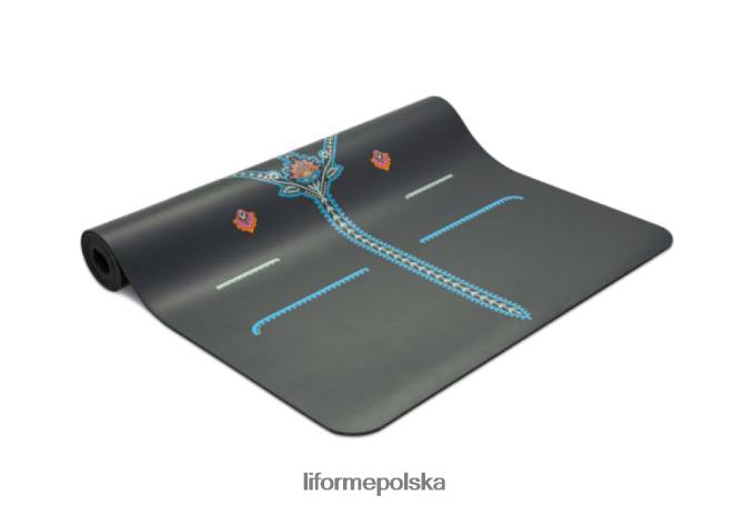 Liforme szary/kwiatowy uważna mata do jogi w ogrodzie maty do jogi ZRB00R15 - Image 5