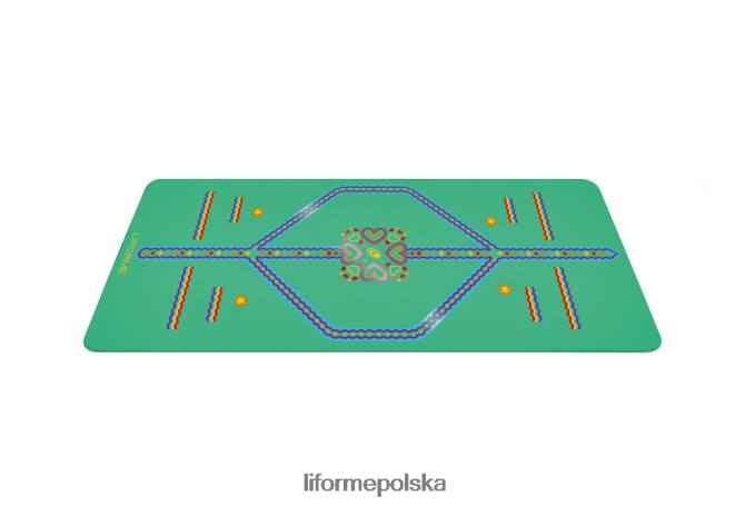Liforme zielony zabawna mata do jogi dla dzieci maty do jogi ZRB00R67 - Image 2
