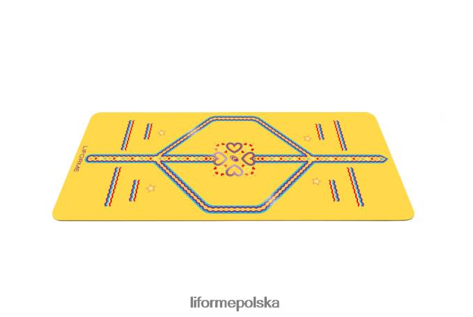 Liforme żółty zabawna mata do jogi dla dzieci maty do jogi ZRB00R76 - Image 2