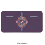 Liforme fioletowy/kwiatowy uważna podkładka do jogi w ogrodzie kolekcja ZRB00R85